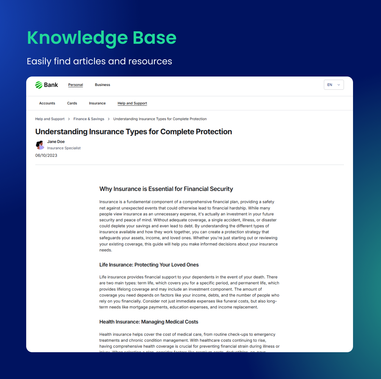 knowledge base article