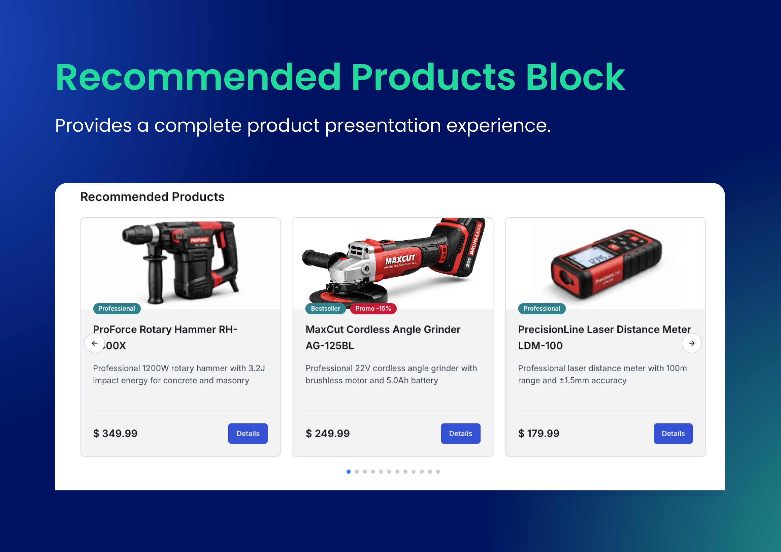 Recommended Products Block