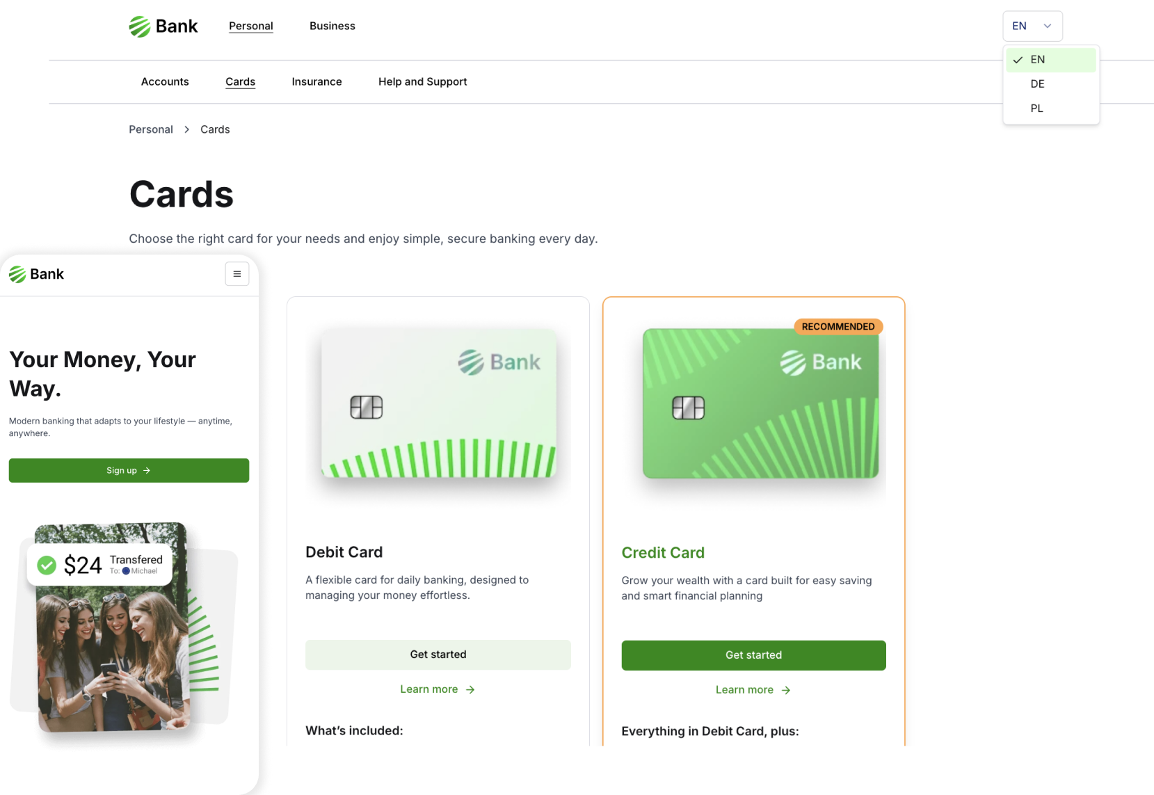 Digital Portal Starter view
